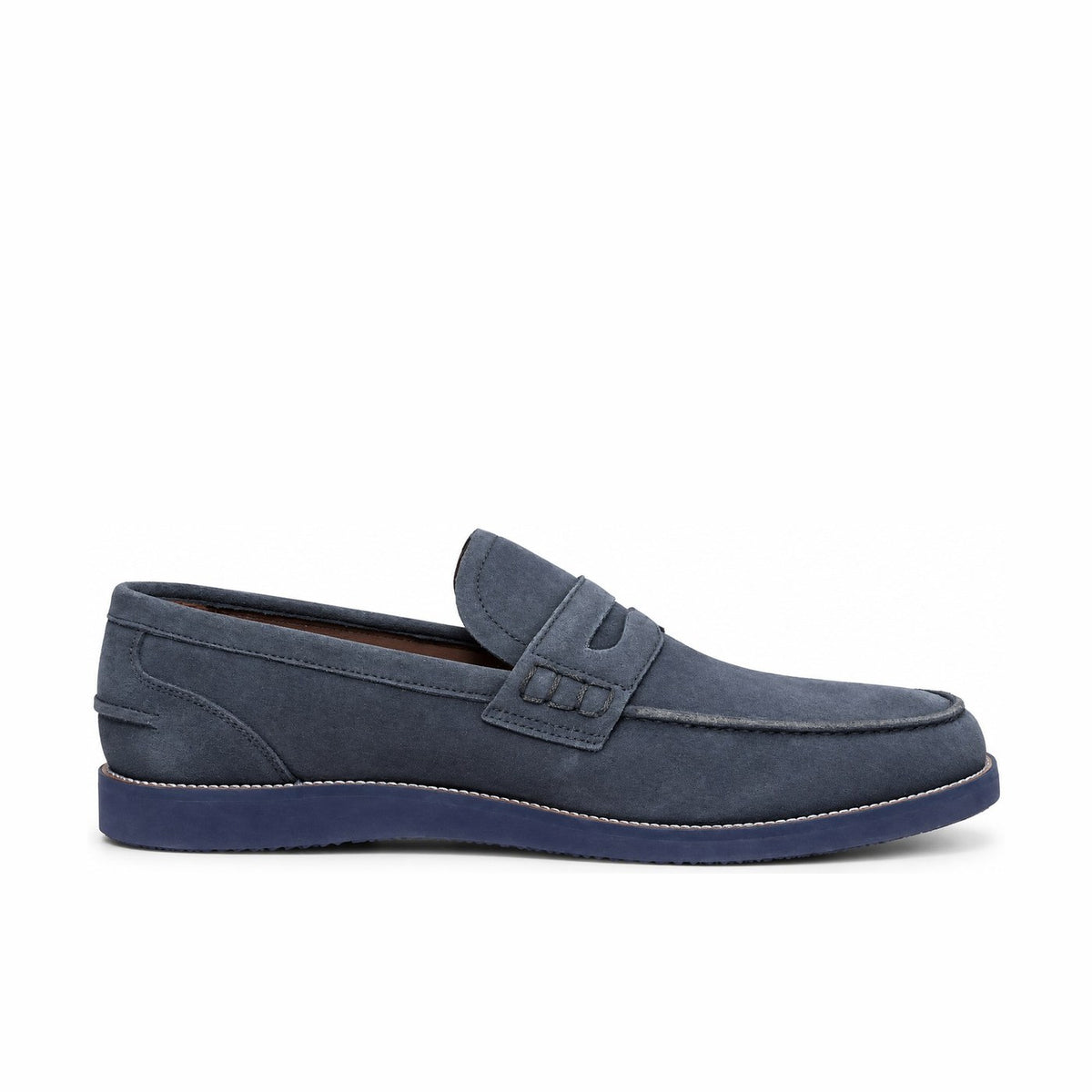 Men's Genuine Leather Shoes 22SFD601410 Navy Blue