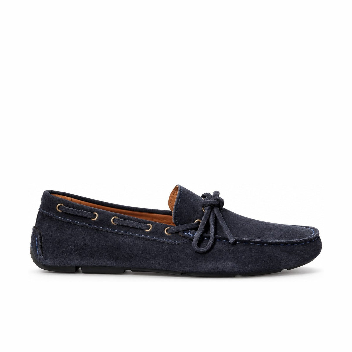 Men's Genuine Leather Shoes 22SFD622110 Navy Blue
