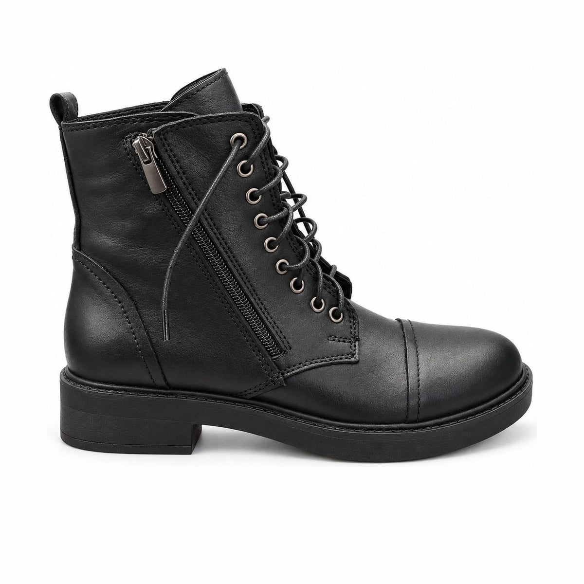 Women's Leather Boots 22WFD180418 Black