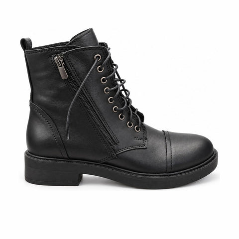 Women's Leather Boots 22WFD180418 Black