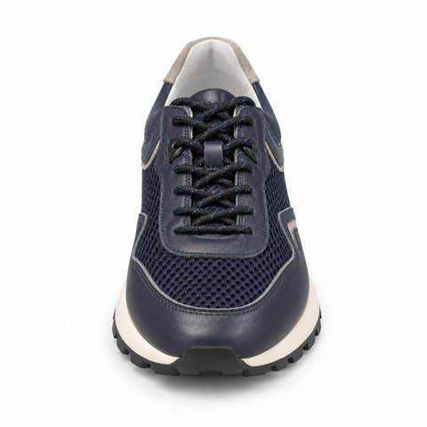 Men's Genuine Leather Shoes 21SFD612214 Navy Blue