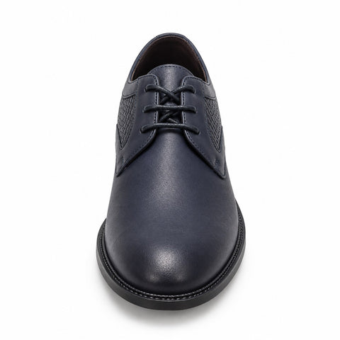 Men's Genuine Leather Shoes 21SFD660218 Navy Blue