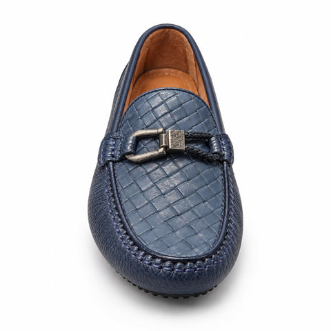 Men's Genuine Leather Shoes 22SFD620126 Blue