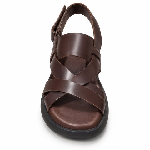 Men's Genuine Leather Shoes 22SFD638318 Brown
