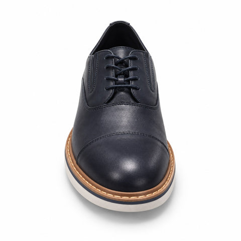 Men's Genuine Leather Shoes 22SFD660118 Navy Blue