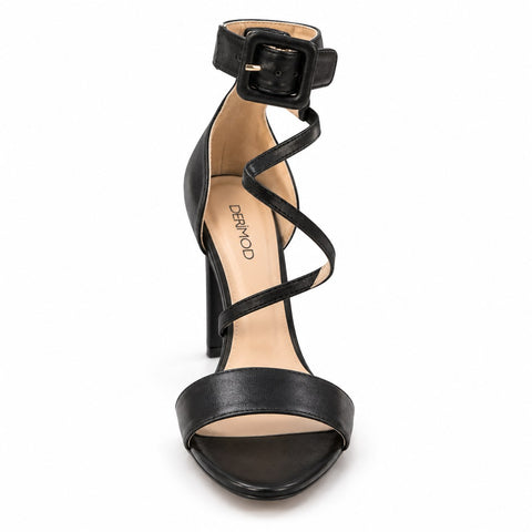 Women's Leather Sandals 20SFD140018 Black
