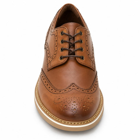 Men's Genuine Leather Shoes 22SFD660018 Tan