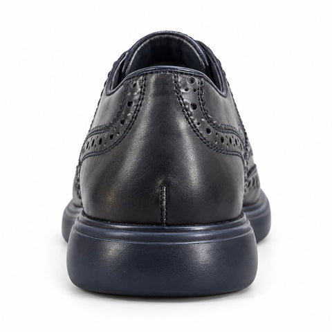 Men's Genuine Leather Boots 20WFD327018 Navy Blue