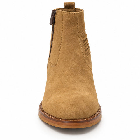 Men's Genuine Leather Boots 20WFD327310 Tan