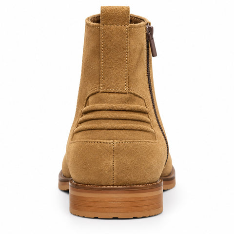 Men's Genuine Leather Boots 20WFD327310 Tan