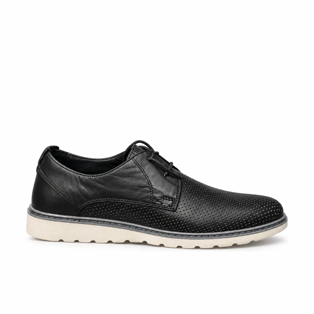 Men's Genuine Leather Shoes 21SFD6484DI Black