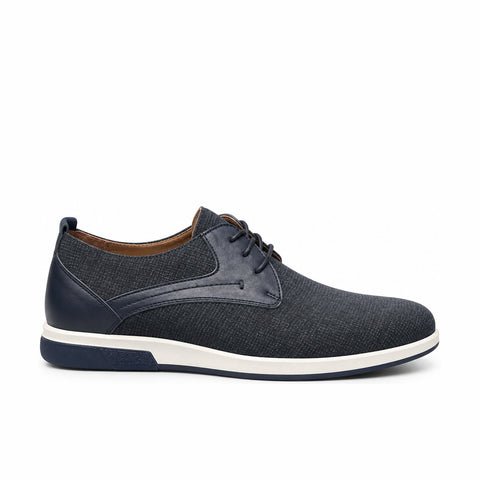 Men's Genuine Leather Shoes 22SFD603414 Navy Blue