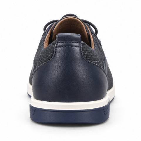 Men's Genuine Leather Shoes 22SFD603414 Navy Blue