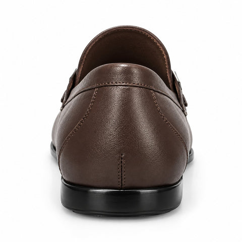 Men's Genuine Leather Shoes 22SFD604318 Brown