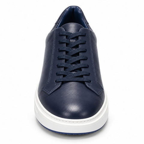 Men's Genuine Leather Shoes 22SFD610418 Navy Blue