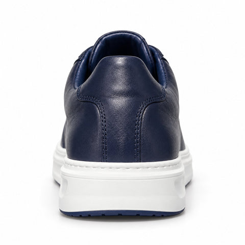 Men's Genuine Leather Shoes 22SFD610418 Navy Blue