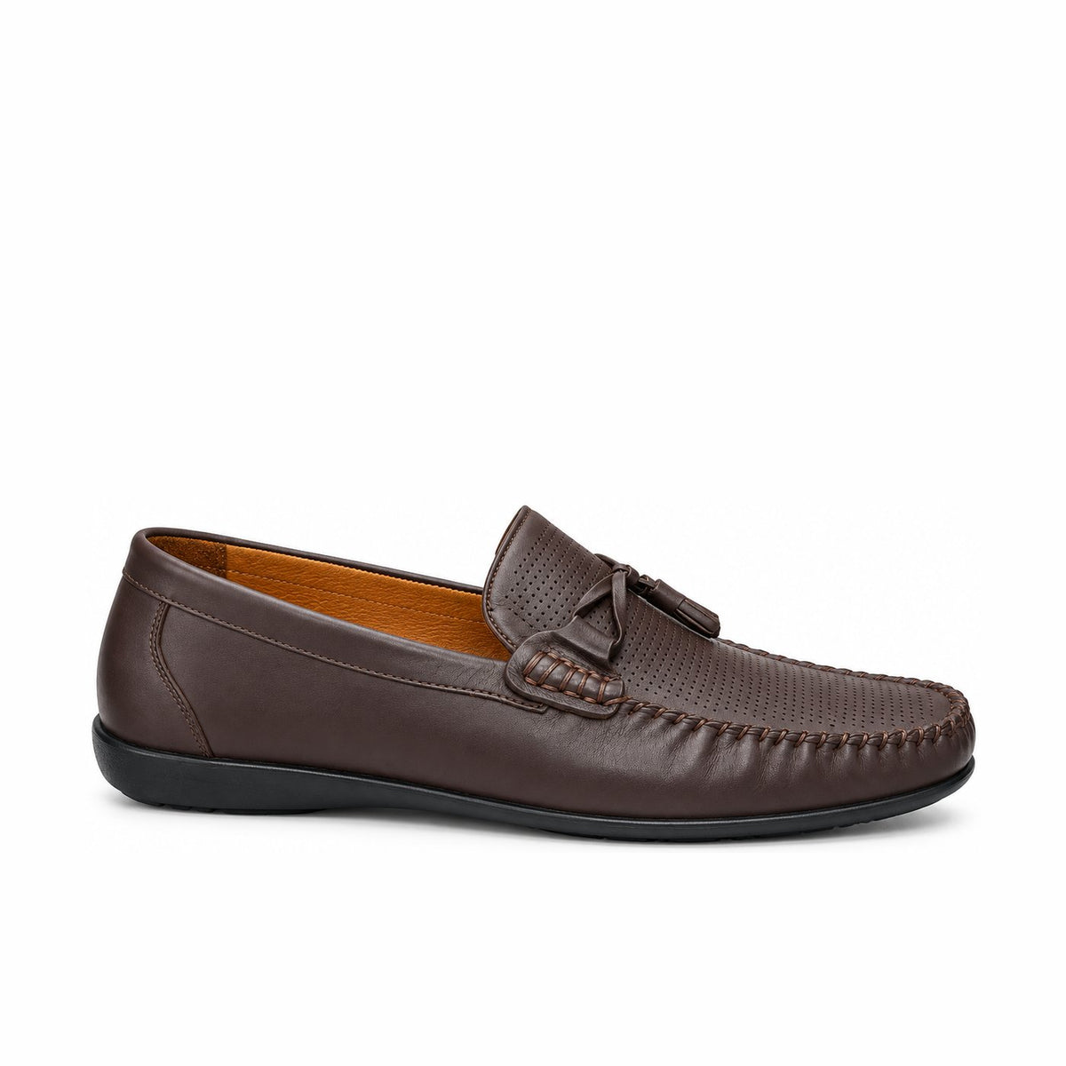 Men's Genuine Leather Shoes 22SFD6302DI Brown