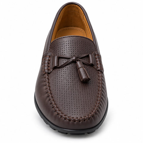 Men's Genuine Leather Shoes 22SFD6302DI Brown