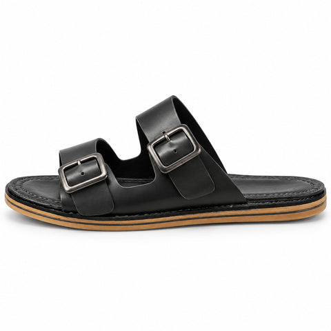 Men's Genuine Leather Shoes 22SFD638418 Black