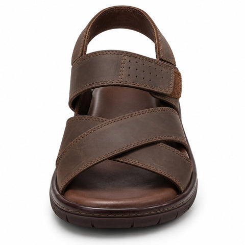 Men's Genuine Leather Shoes 22SFD6387V3 Brown