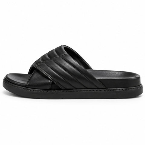 Men's Genuine Leather Shoes 22SFD639718 Black