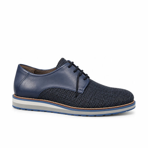 Men's Genuine Leather Shoes 22SFD651114 Navy Blue