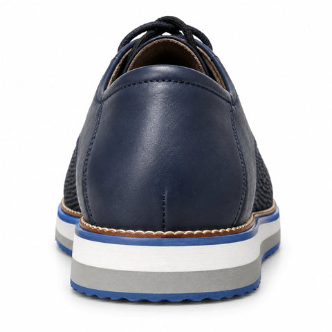 Men's Genuine Leather Shoes 22SFD651114 Navy Blue