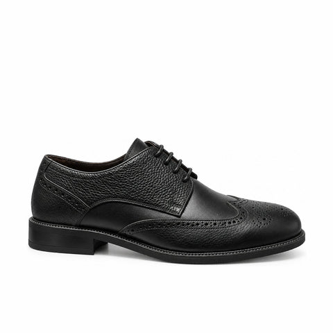 Men's Genuine Leather Shoes 22WFD600214 Black