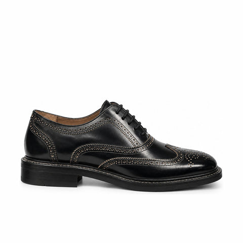Men's Genuine Leather Shoes 22WFD601122 Black