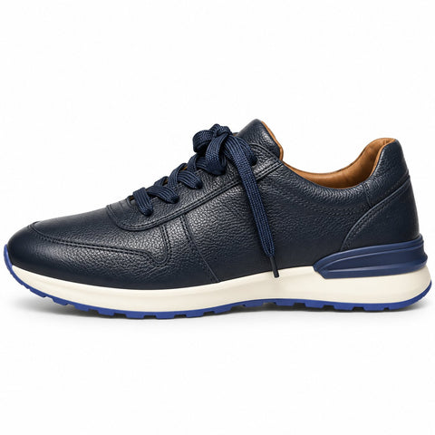 Men's Genuine Leather Shoes 22WFD612318 Navy Blue