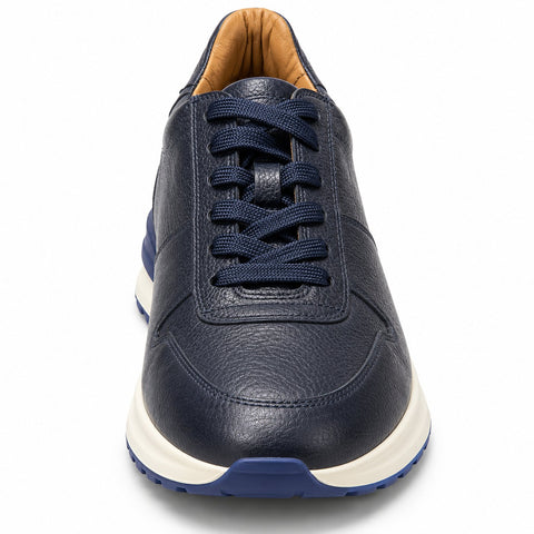 Men's Genuine Leather Shoes 22WFD612318 Navy Blue