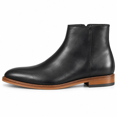 Men's Genuine Leather Shoes 22WFD630018 Black