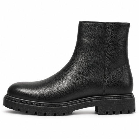 Men's Genuine Leather Shoes 22WFD6304FT Black