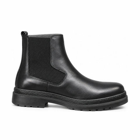 Men's Genuine Leather Shoes 22WFD630518 Black