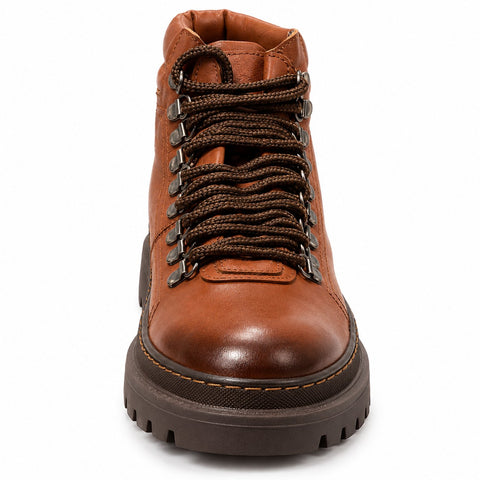 Men's Genuine Leather Shoes 22WFD641018 Tan