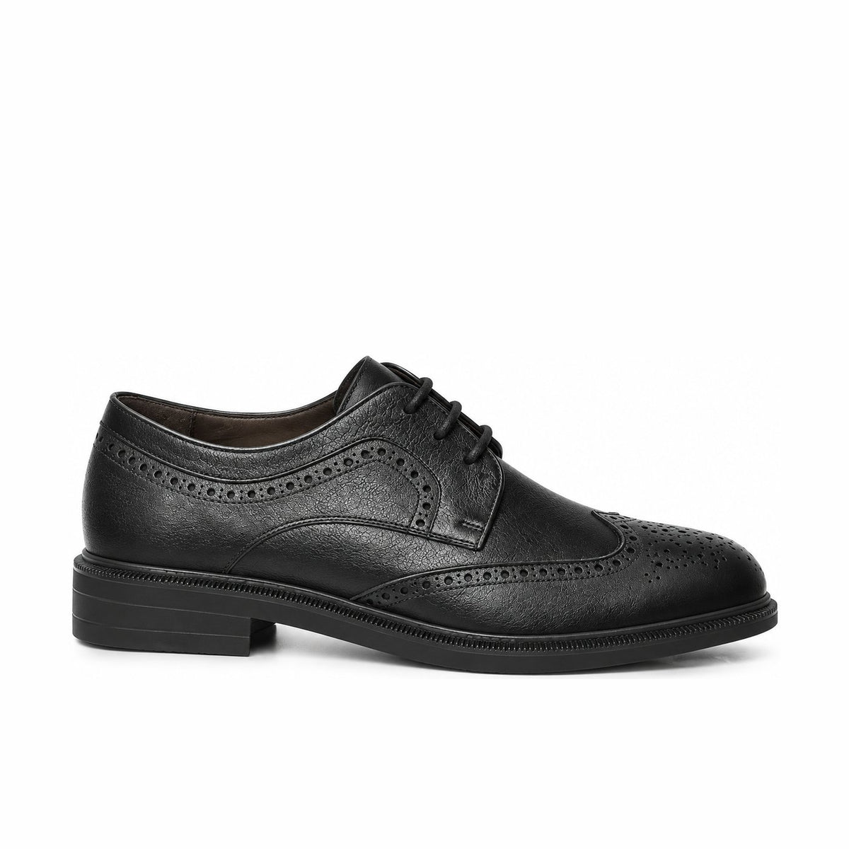 Men's Genuine Leather Shoes 22WFD6741FT Black