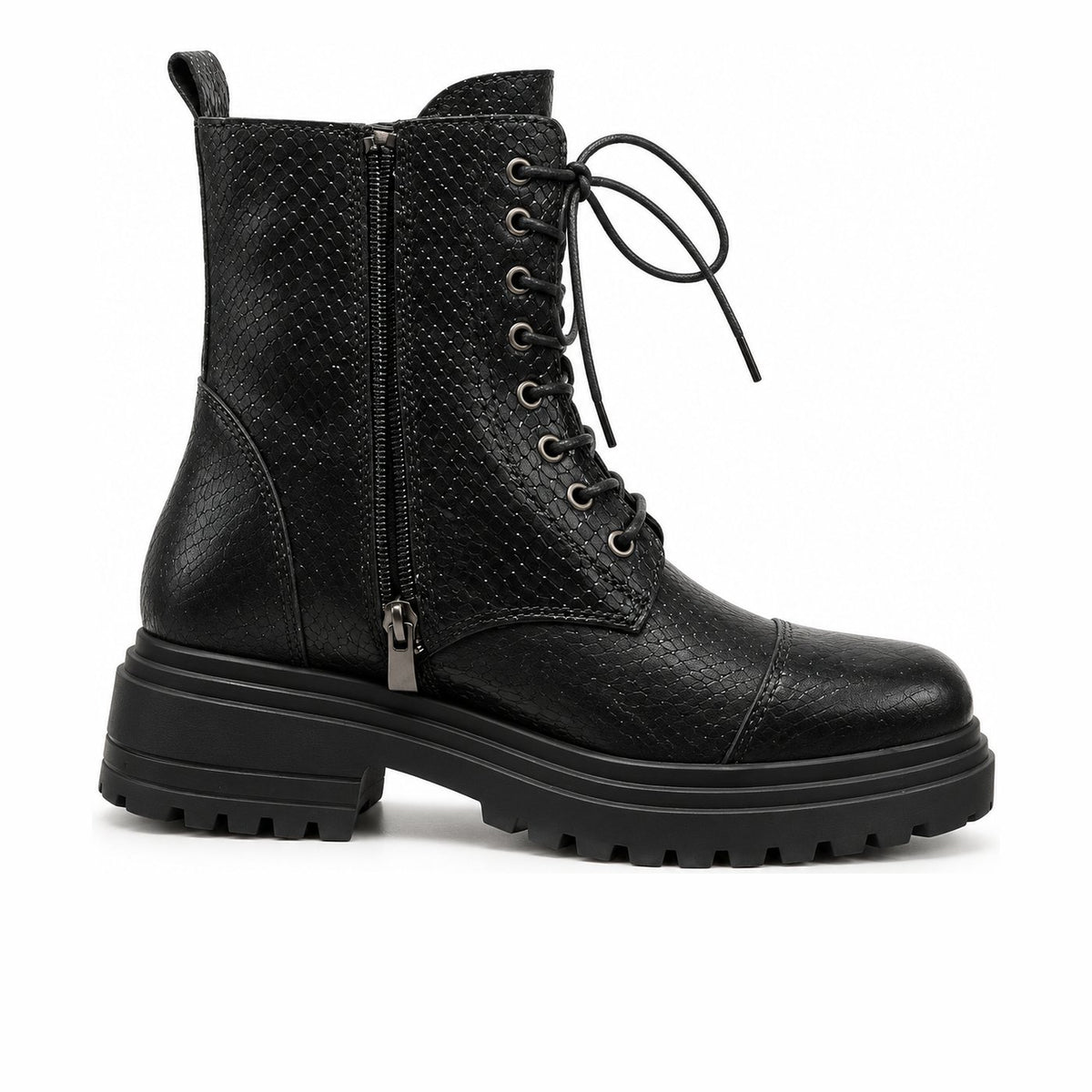 Women's Leather Boots 20WFD221540 Black