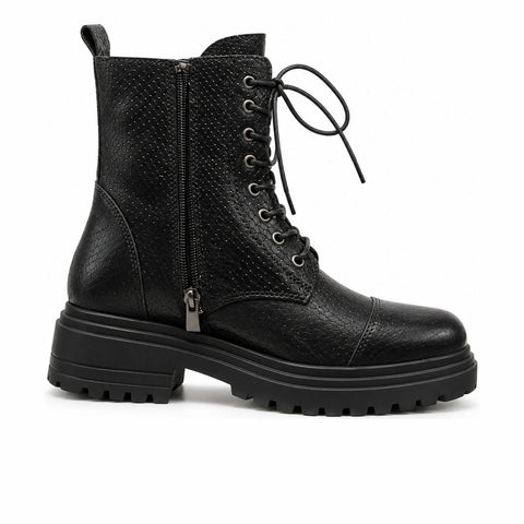 Women's Leather Boots 20WFD221540 Black