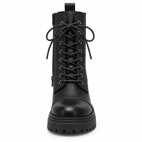 Women's Leather Boots 20WFD221540 Black