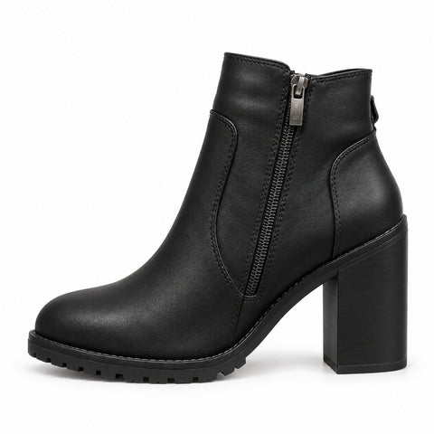 Women's Synthetic Leather Boots 20WFD225718 Black