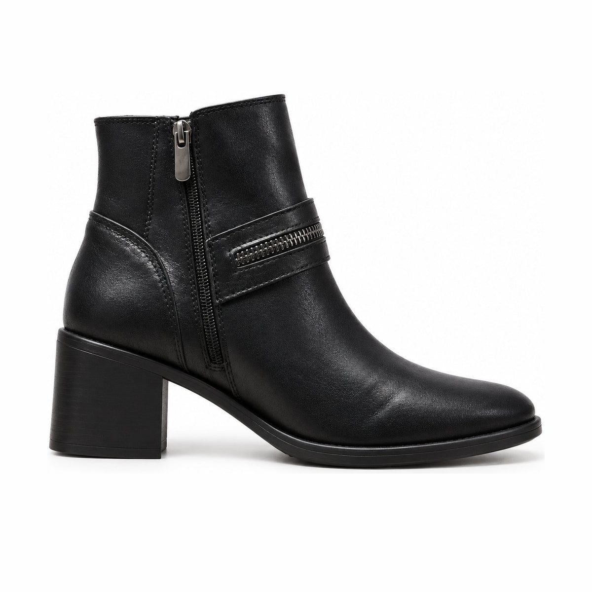 Women's Synthetic Leather Boots 20WFE151018 Black