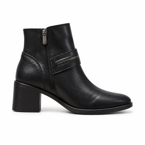 Women's Synthetic Leather Boots 20WFE151018 Black