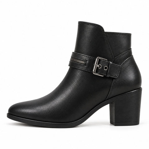 Women's Synthetic Leather Boots 20WFE151018 Black