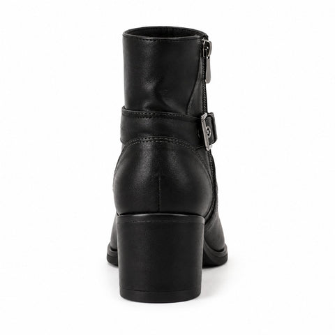 Women's Synthetic Leather Boots 20WFE151018 Black