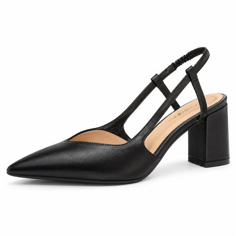 Women's Leather Shoes 21SFD160718 Black