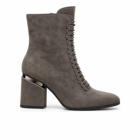 Women's Leather Boots 21WFD100410 Grey