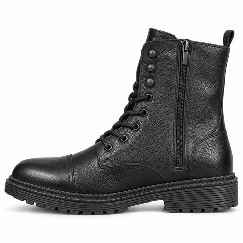 Men's Genuine Leather Boots 21WFD6850FT Black