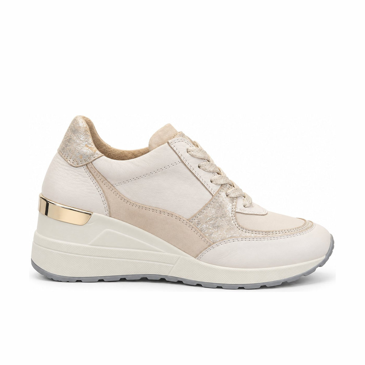 Women's Leather Shoes 22SFD371514 Beige