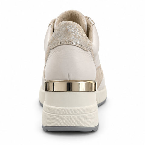 Women's Leather Shoes 22SFD371514 Beige
