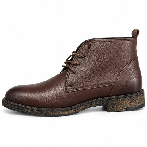 Men's Genuine Leather Shoes 22WFD6842FT Brown